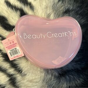 Beauty Creations Blush Pink Heart Cosmetic Case